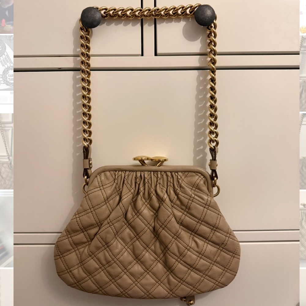 Marc Jacobs Tan Leather Stam Shoulder Bag